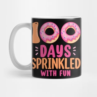 100 Days Sprinkled With Fun - Cute Cupcake Donuts 100th Day of School Girl Mug